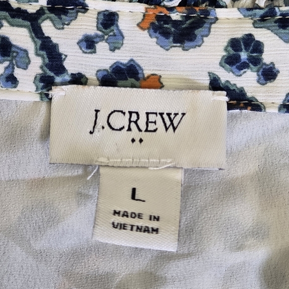 J. Crew Womens Large Ruffle Sleeve Blouse - Picture 7 of 11